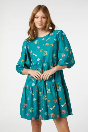 Serena Flora Smock Dress