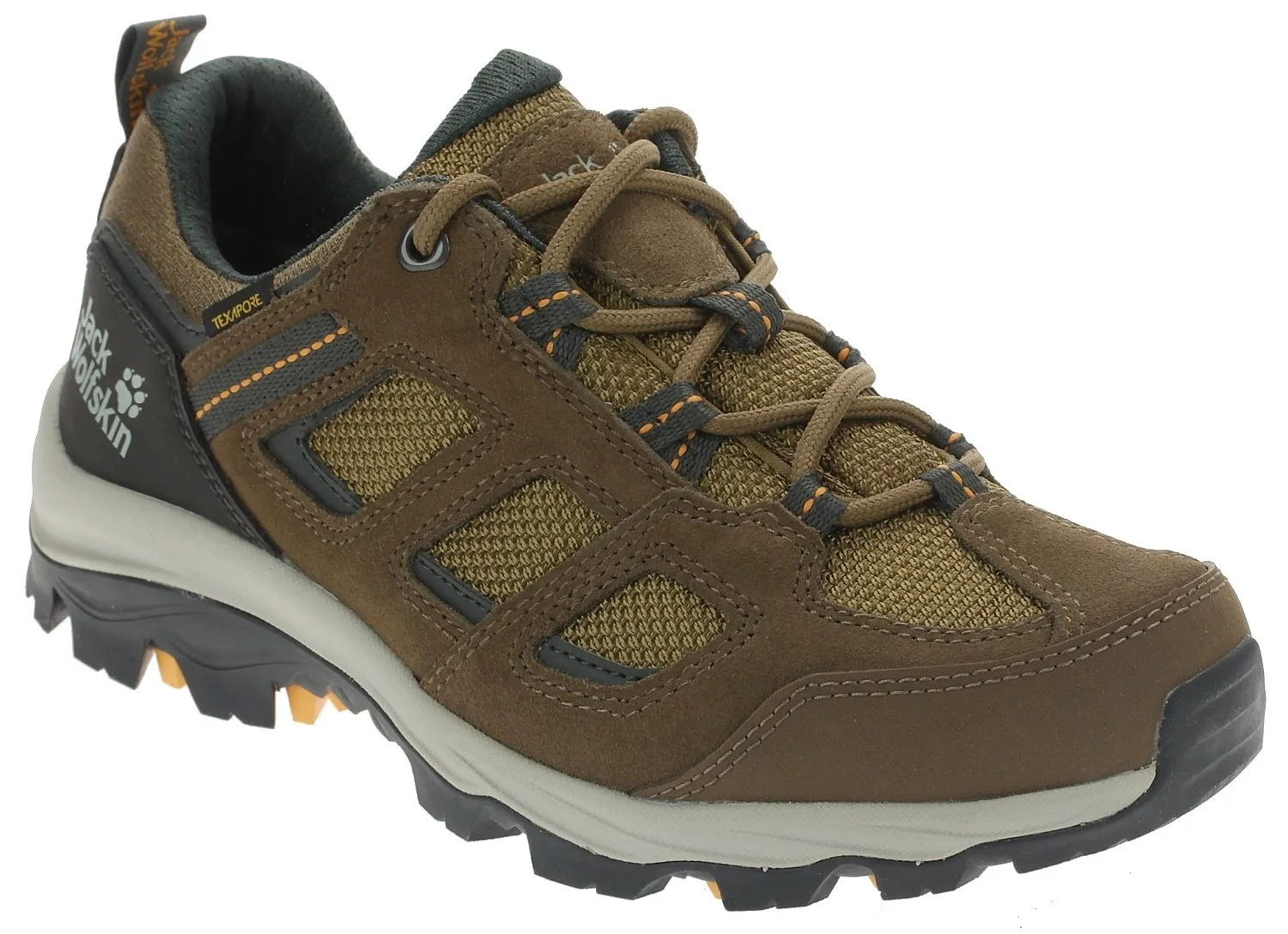 shoes Jack Wolfskin Vojo 3 Texapore Low W - Brown/Apricot - women´s