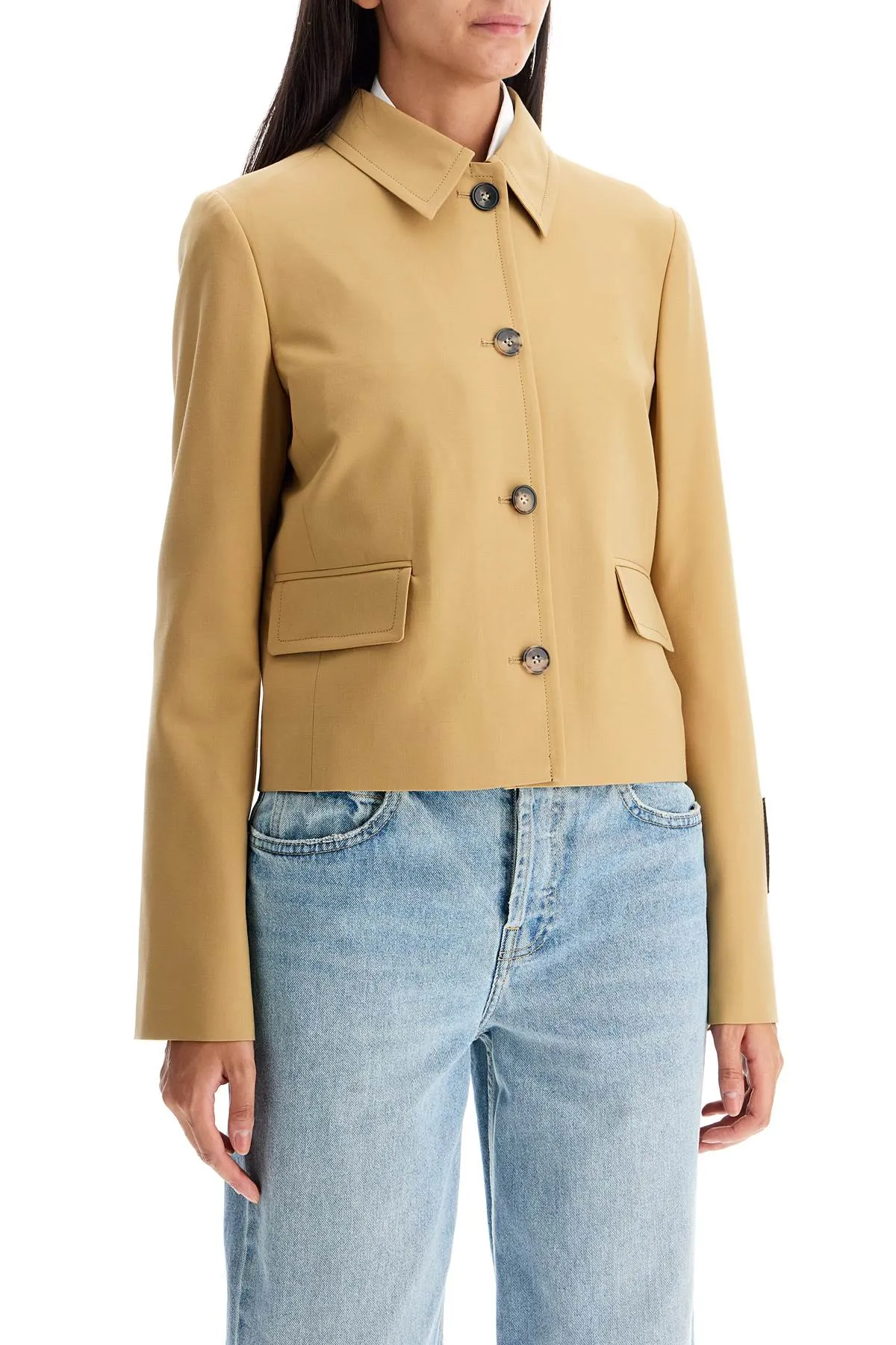 short wool blend jacket