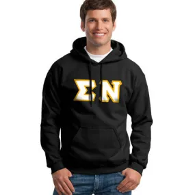 Sigma Nu Hanes 10oz. Hoodie - Hanes F170 - TWILL