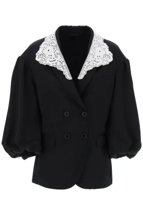 Simone Rocha oversized blazer with lace