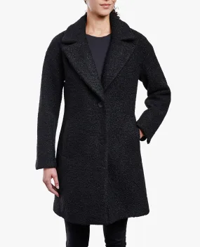 SINGLE BUTTON-FRONT PEACOAT