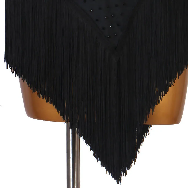 Sizzle Fringe Dance Apparel | Black/Red | LQ270