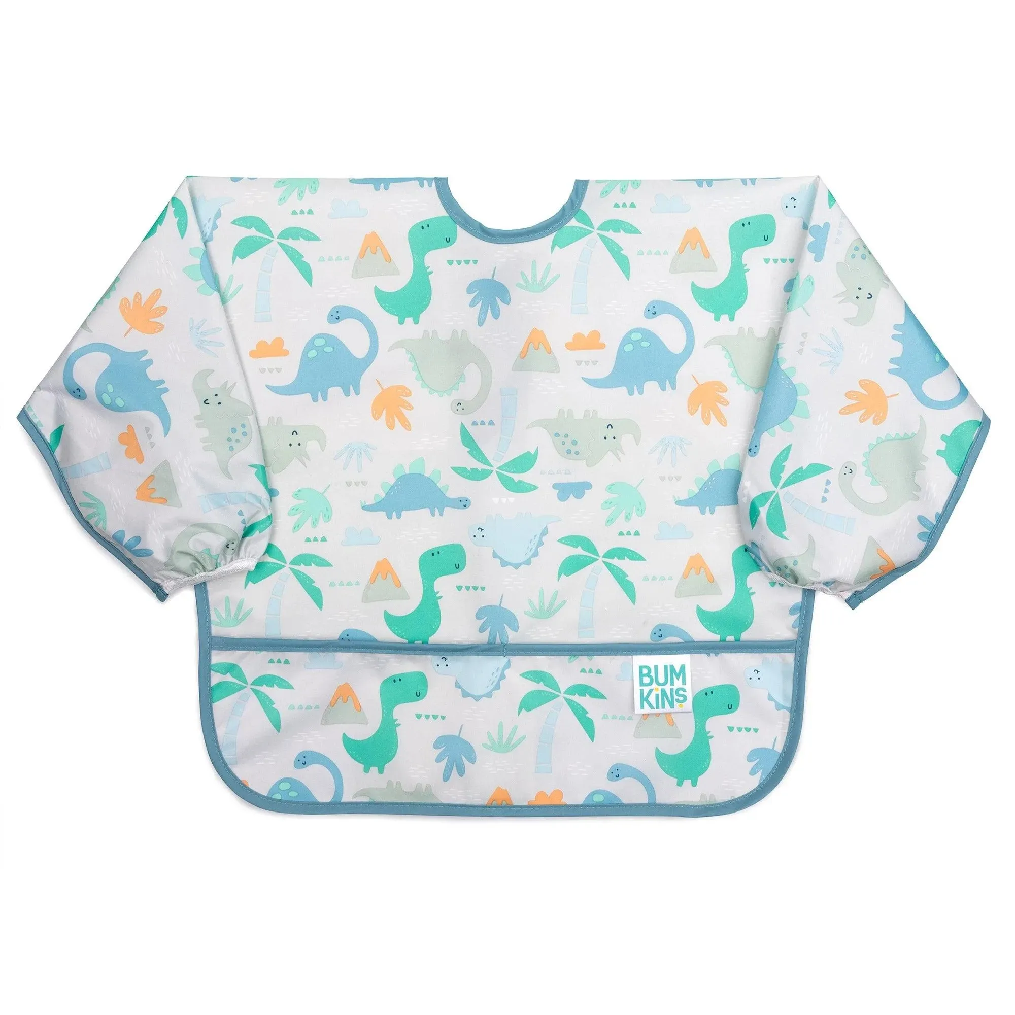 Sleeved Bib: Dinosaurs