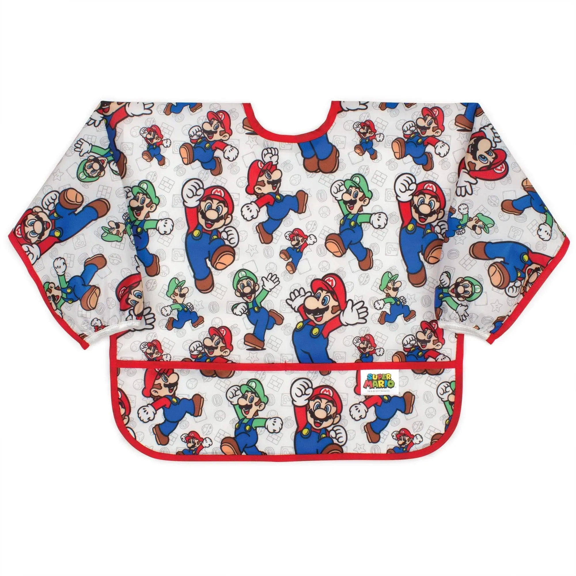 Sleeved Bib: Super Mario Classic