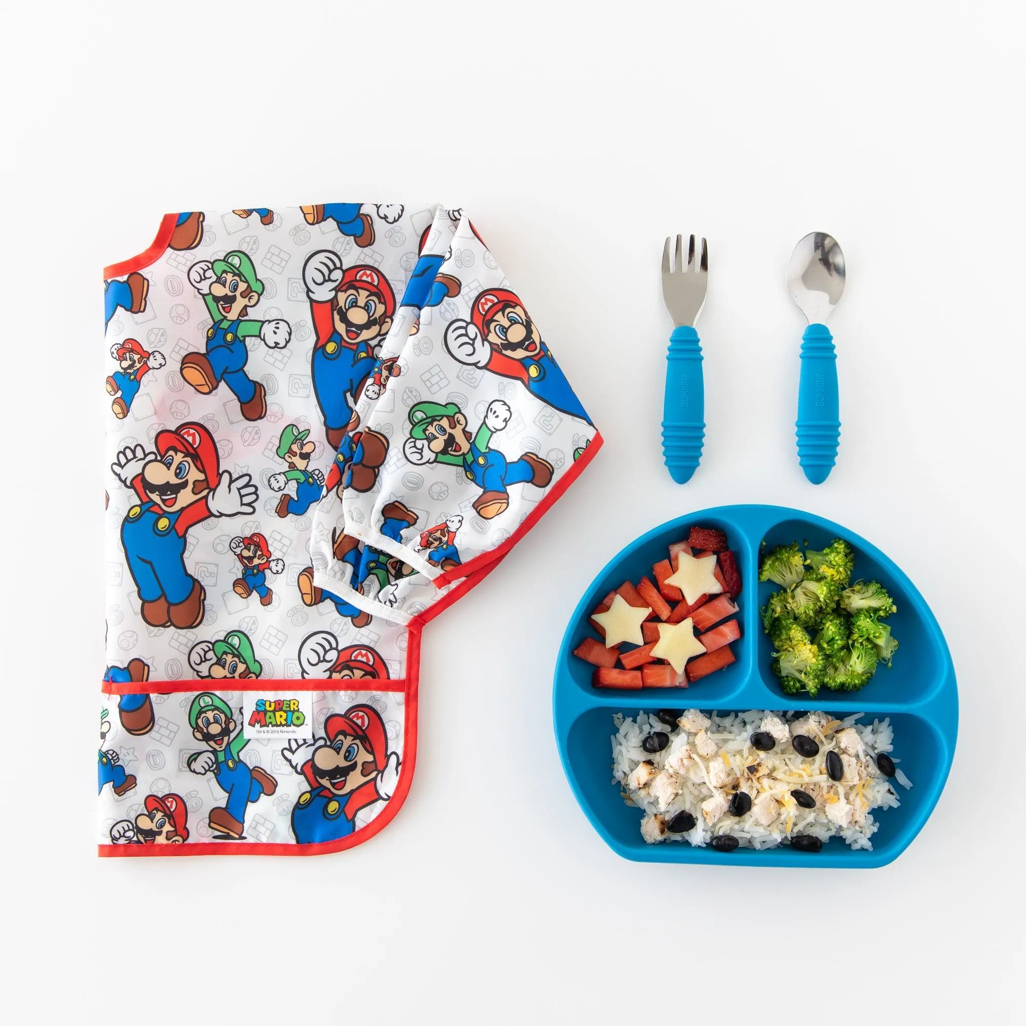 Sleeved Bib: Super Mario Classic