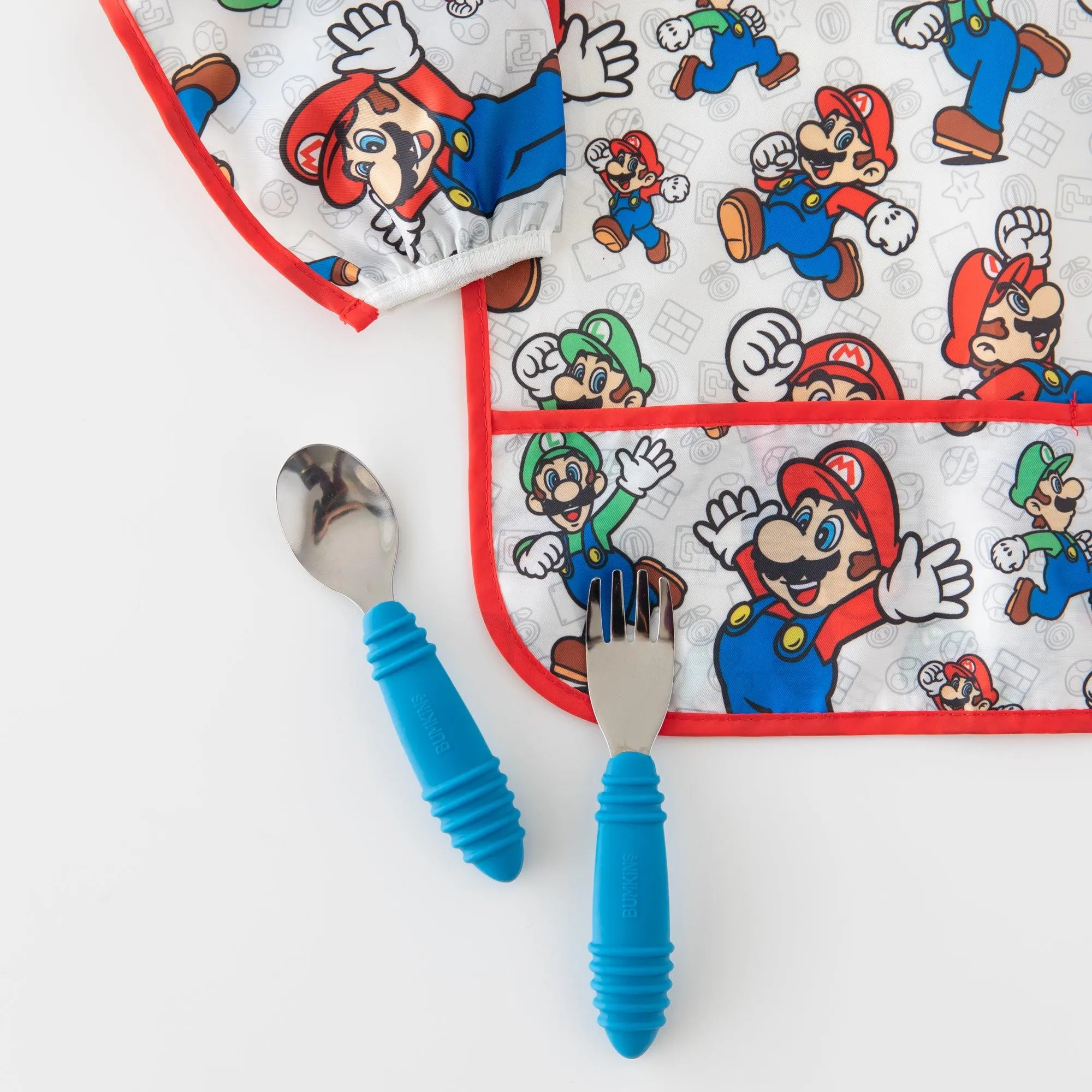 Sleeved Bib: Super Mario Classic