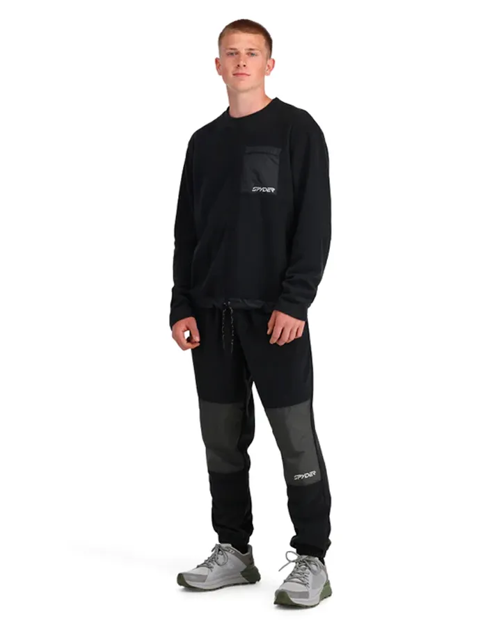 Spyder Unisex Lounge Pant Black 2023 | Snow Apparel Mens | Snow Skiers Warehouse