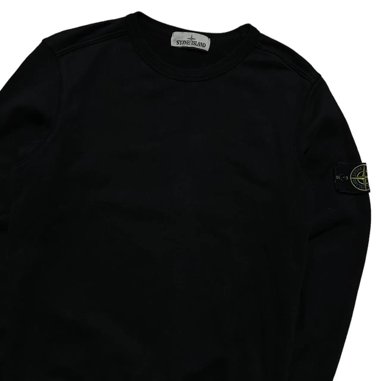 Stone Island Black Pullover Crewneck