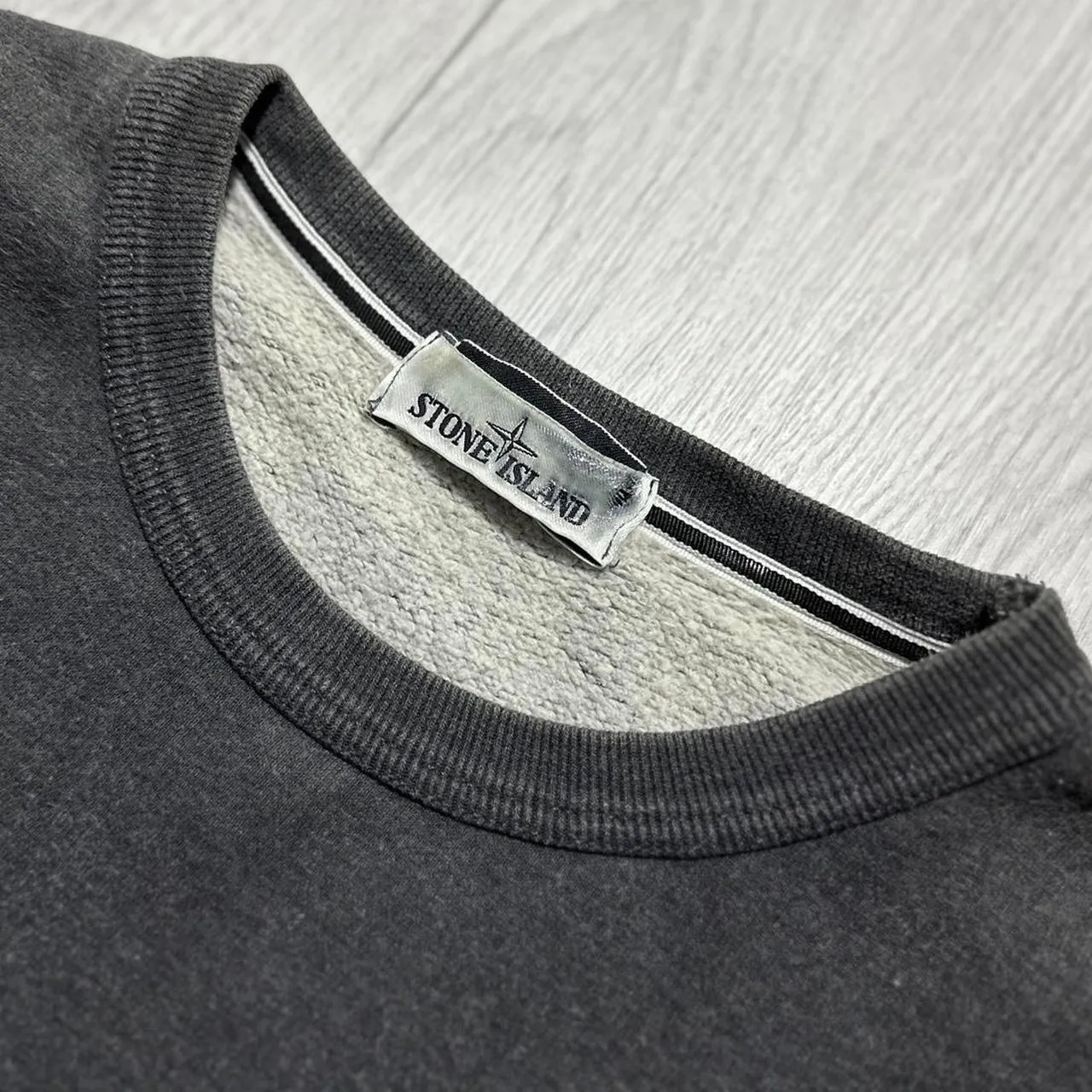 Stone Island Dark Grey Pullover Crewneck