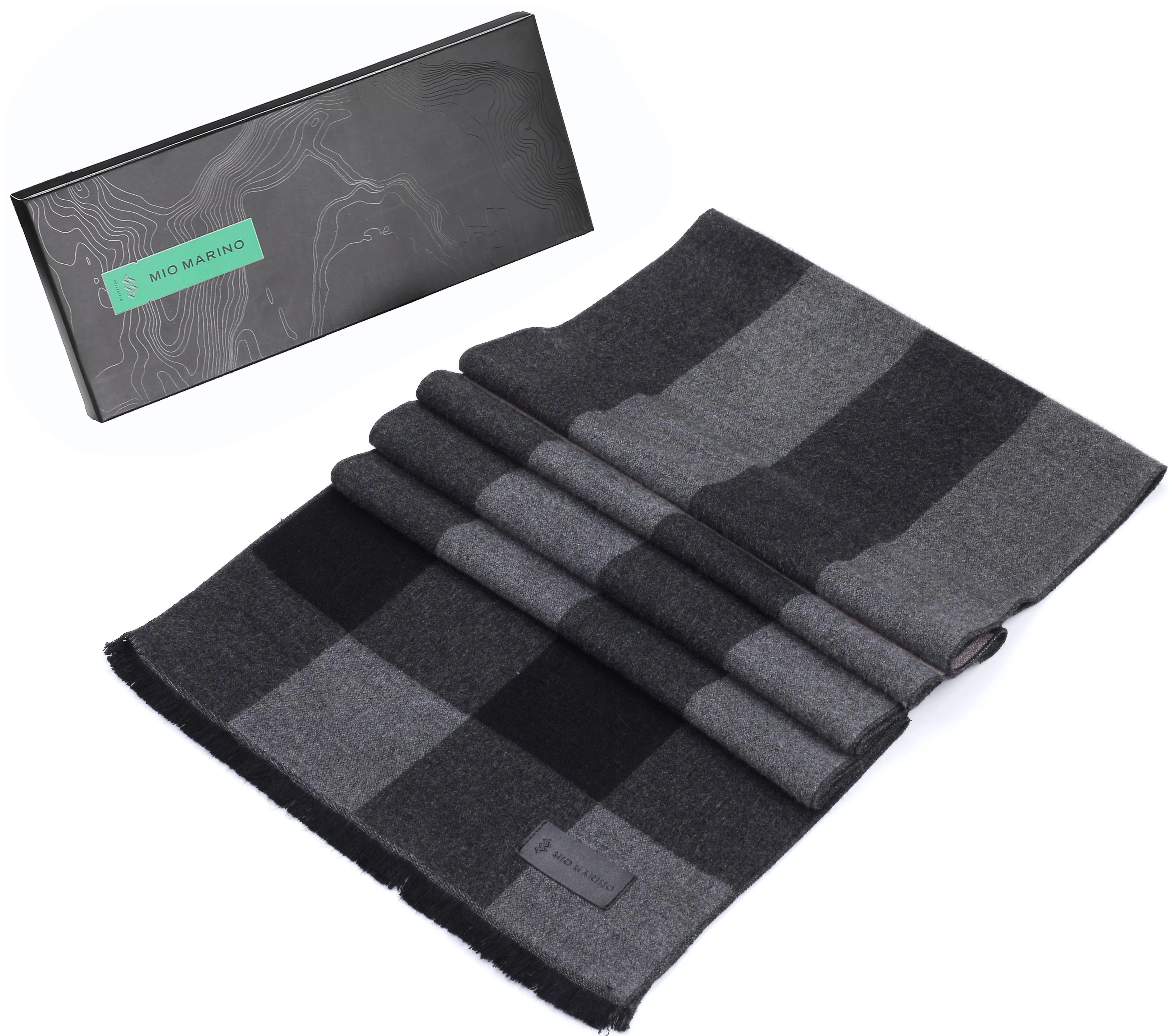 Striped Tartan Winter Scarf