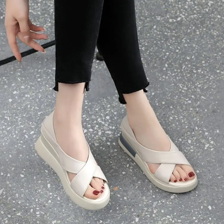 Summer New High Heel Fashion Outerwear Women's Sandals