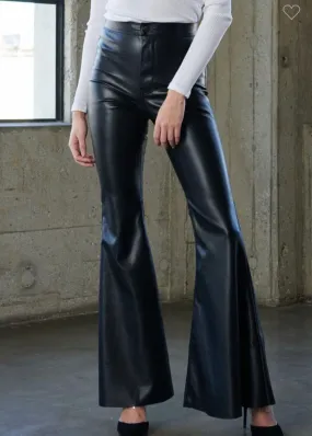 Super Flare Leather Pants