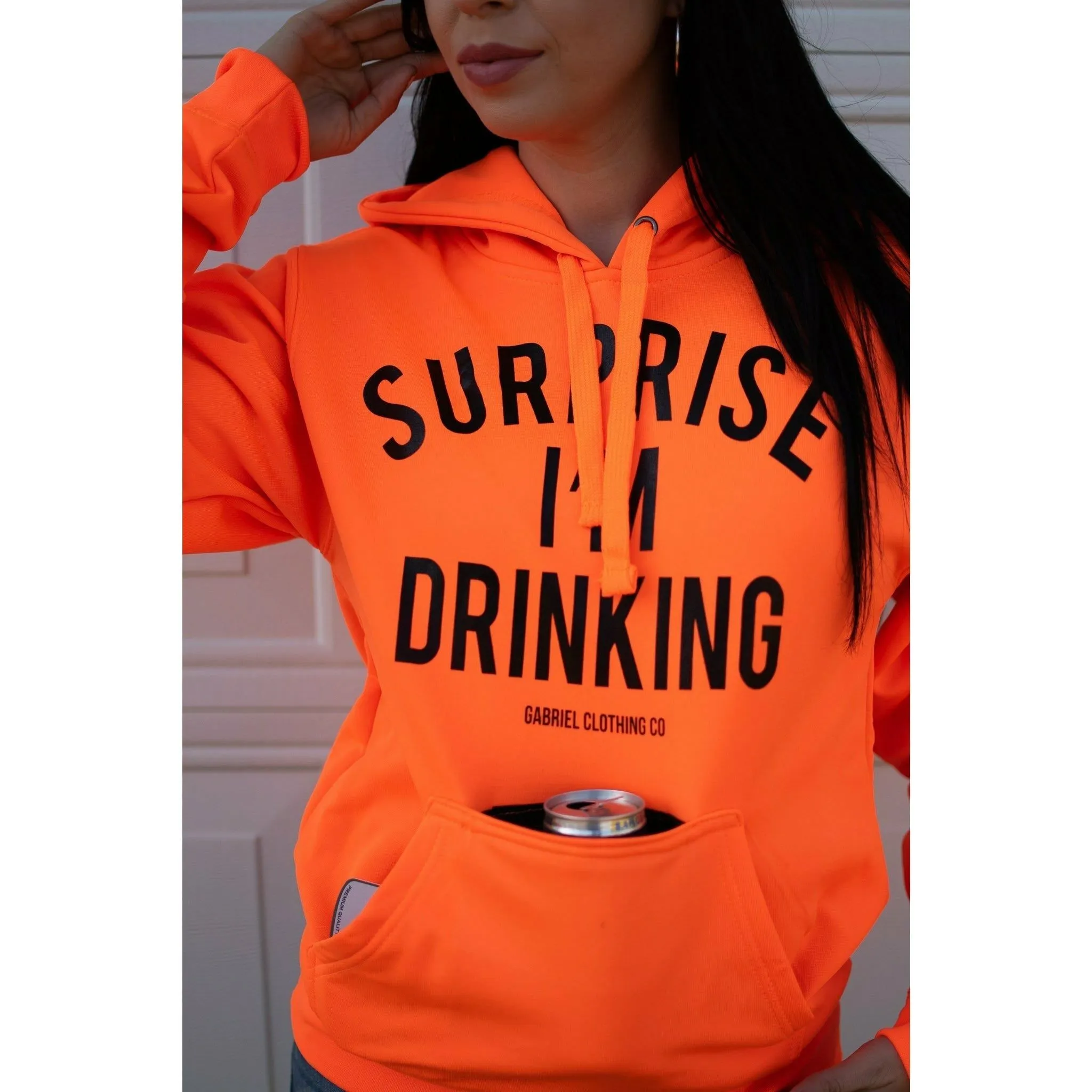 Surprise Hoodie with Koozie and Bottle opener