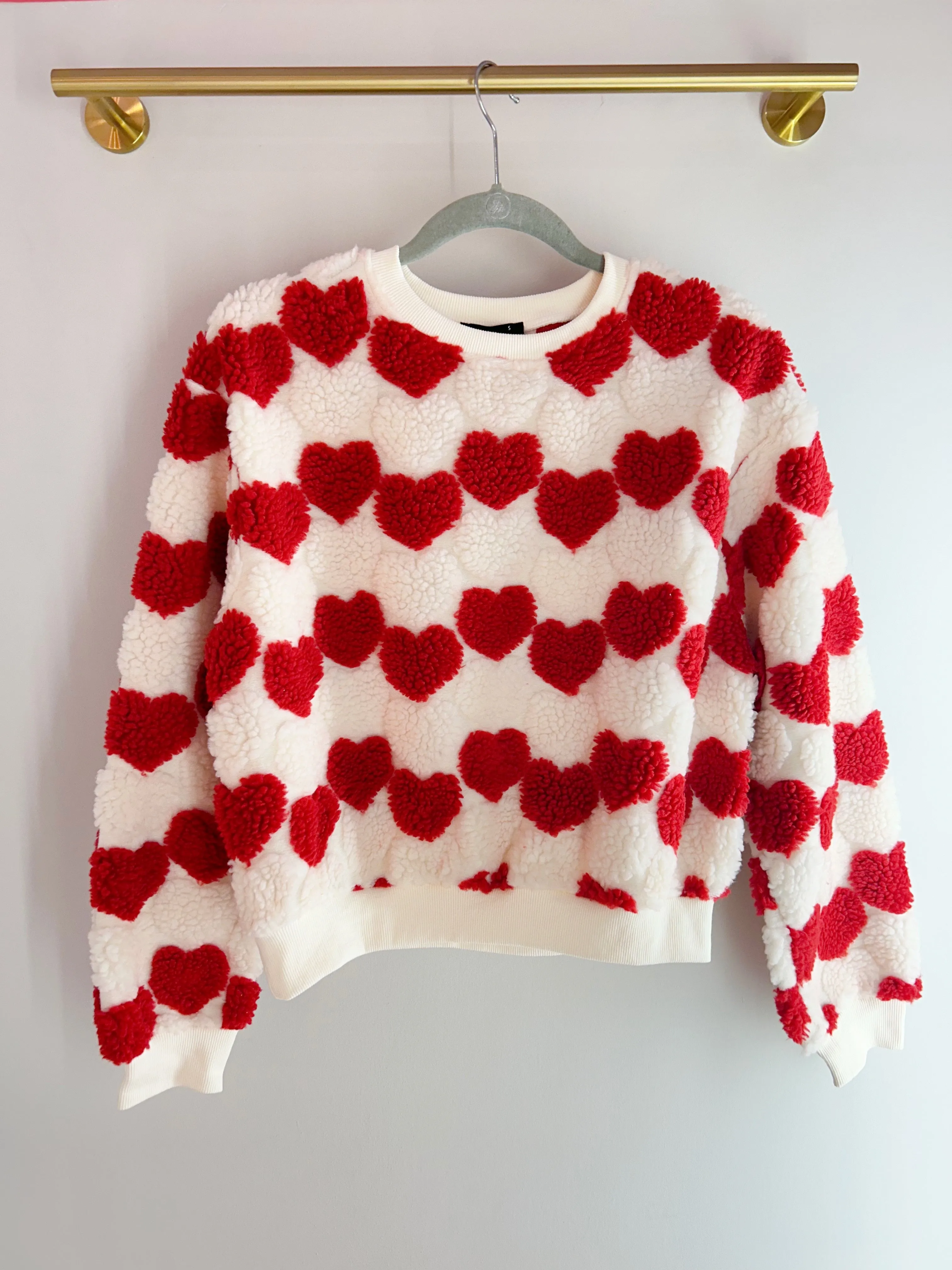 Sweater Warm Hearts Rojo