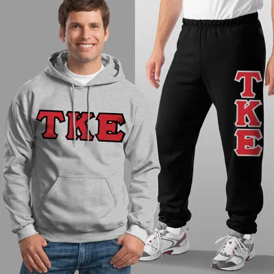 Tau Kappa Epsilon Hoodie and Sweatpants, Package Deal - TWILL