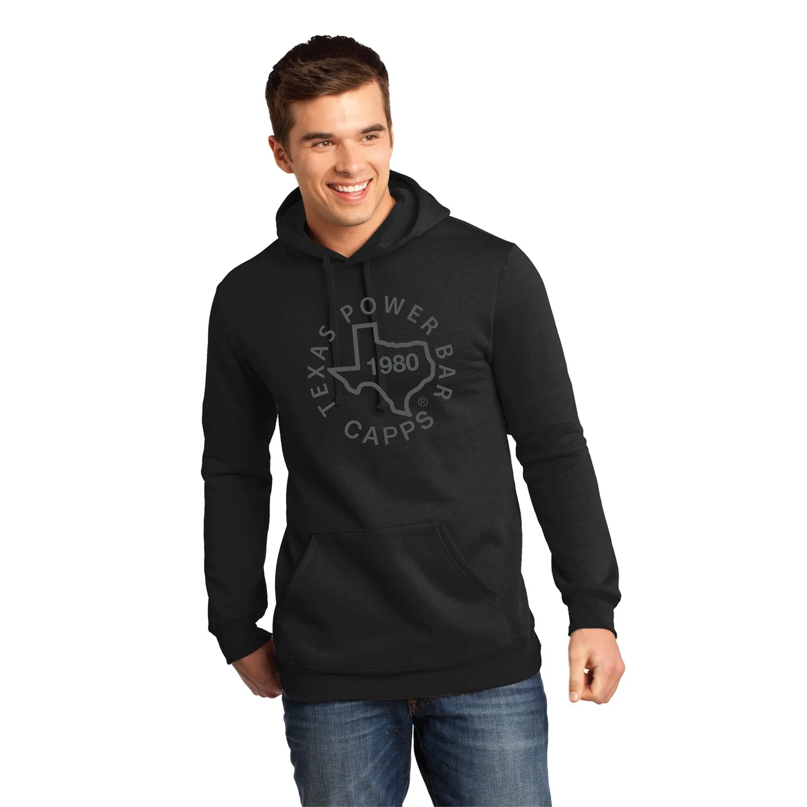 Texas Power Bar Pullover Hoodie - BLK