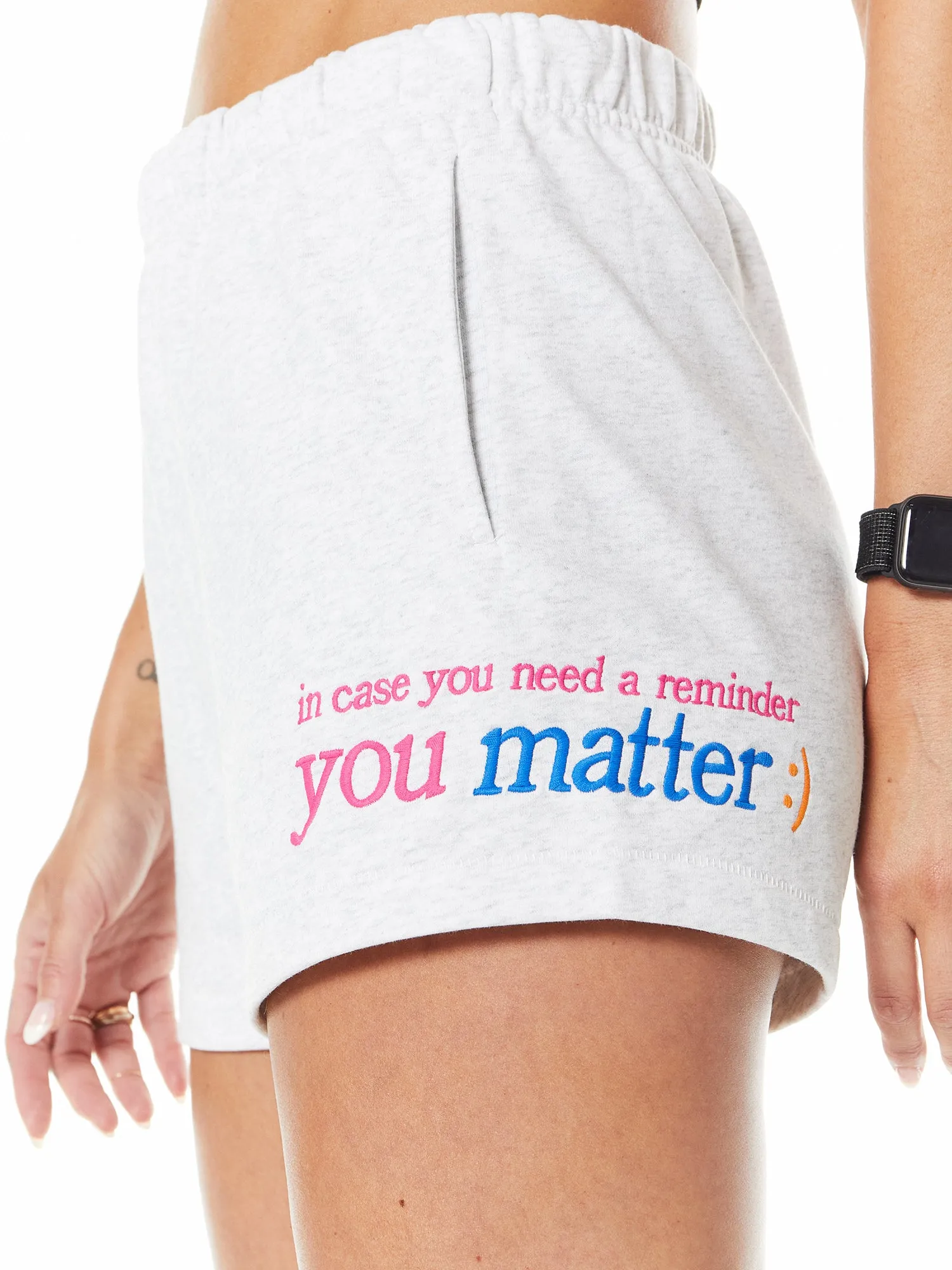 The Mayfair Group | You Matter Sweatshort | Grey