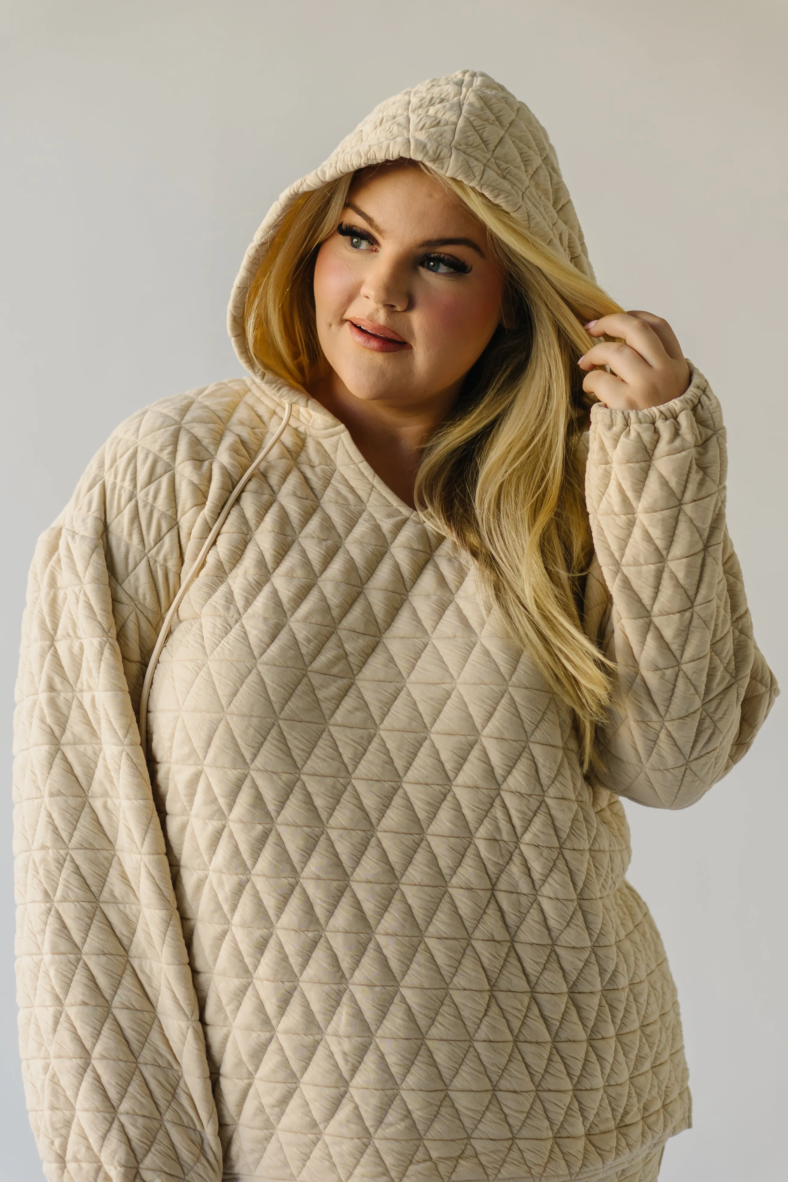 The Metter Textured Pullover in Sand