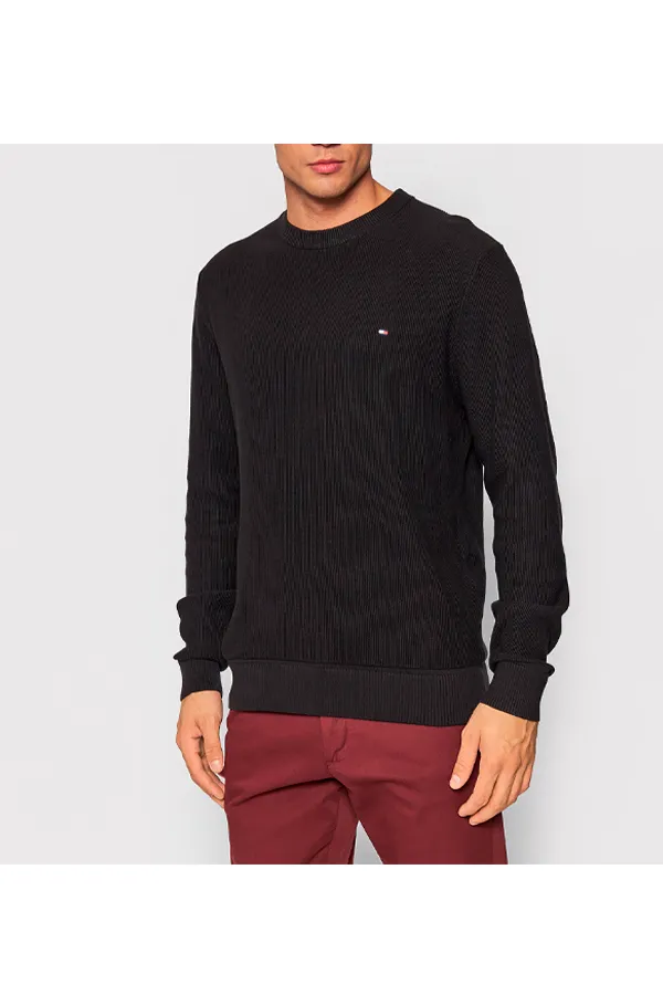 Tommy Hilfiger Cotton Knit Pullover Black