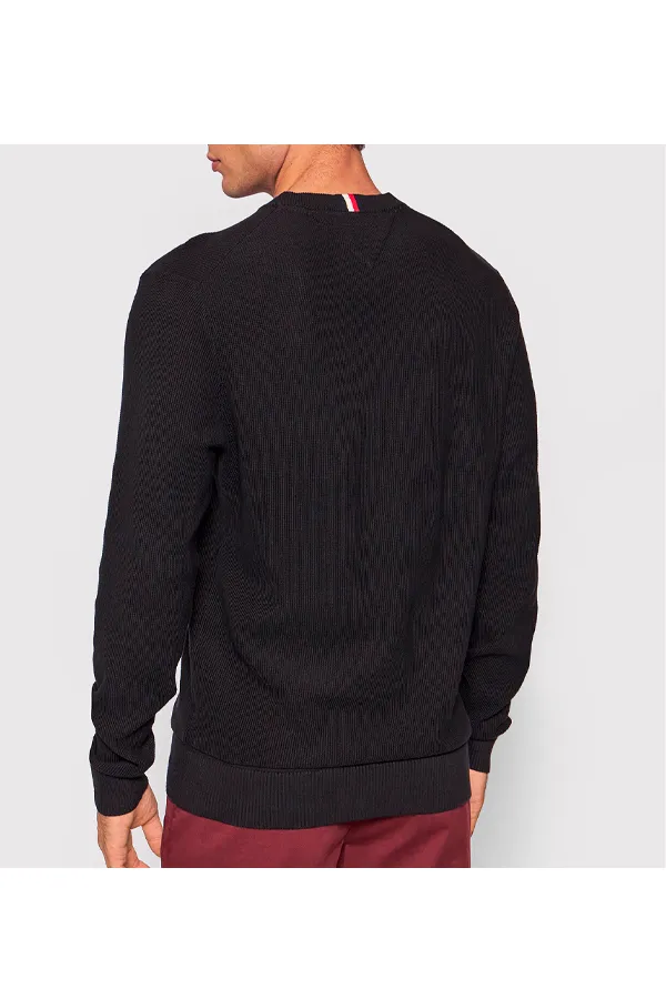 Tommy Hilfiger Cotton Knit Pullover Black