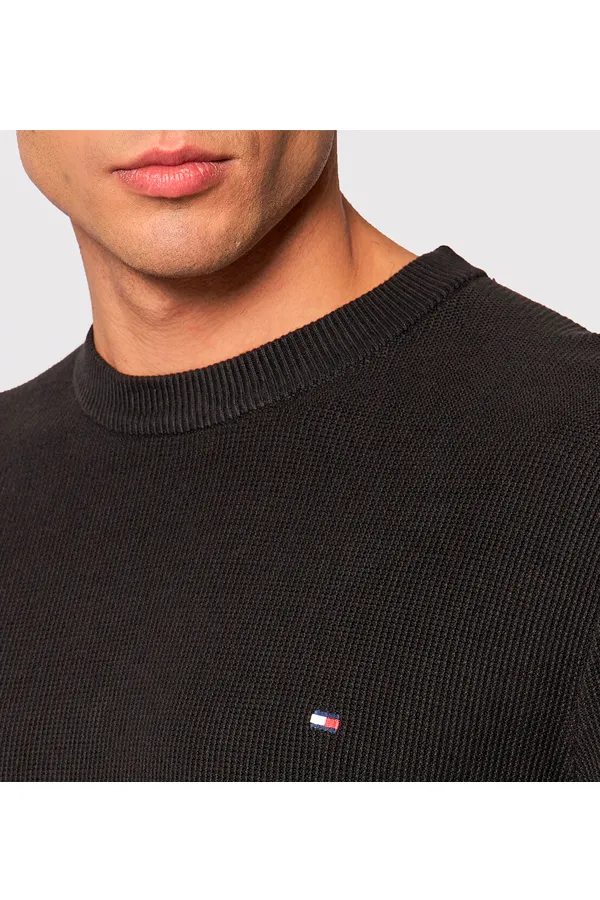 Tommy Hilfiger Cotton Knit Pullover Black