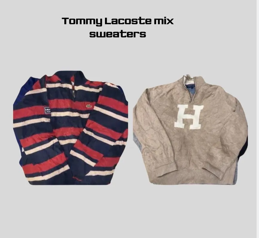 Tommy lacoste sweaters mix 50 pieces