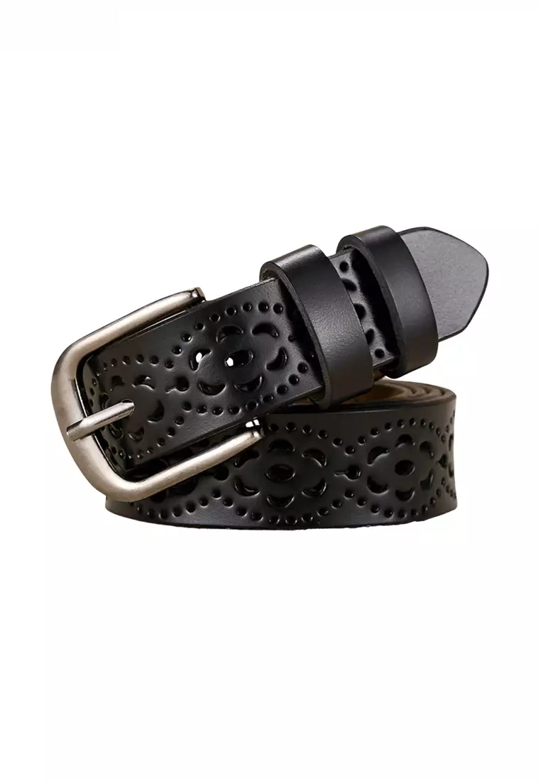 Twenty Eight Shoes Hollow Out Metal Buckle Leather Belt JW CY-040