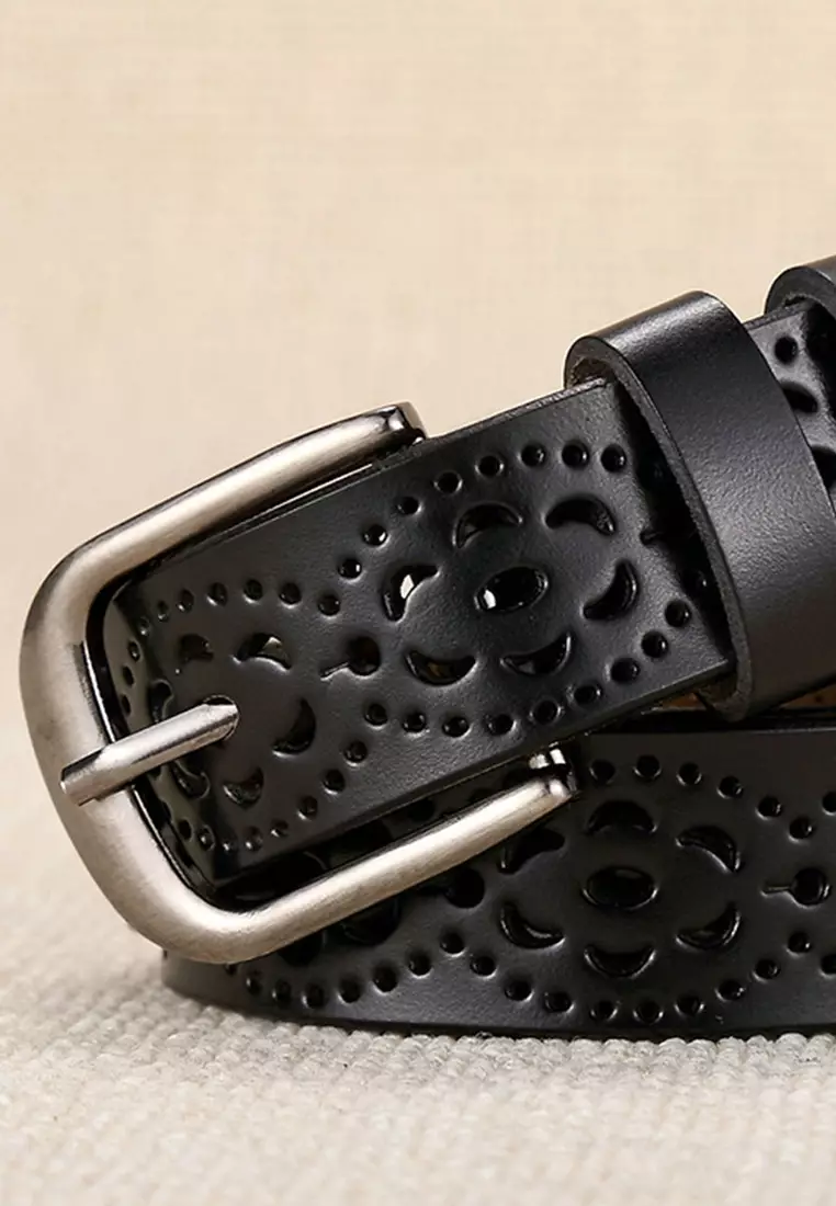 Twenty Eight Shoes Hollow Out Metal Buckle Leather Belt JW CY-040