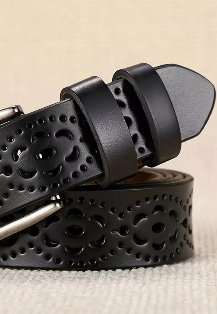 Twenty Eight Shoes Hollow Out Metal Buckle Leather Belt JW CY-040