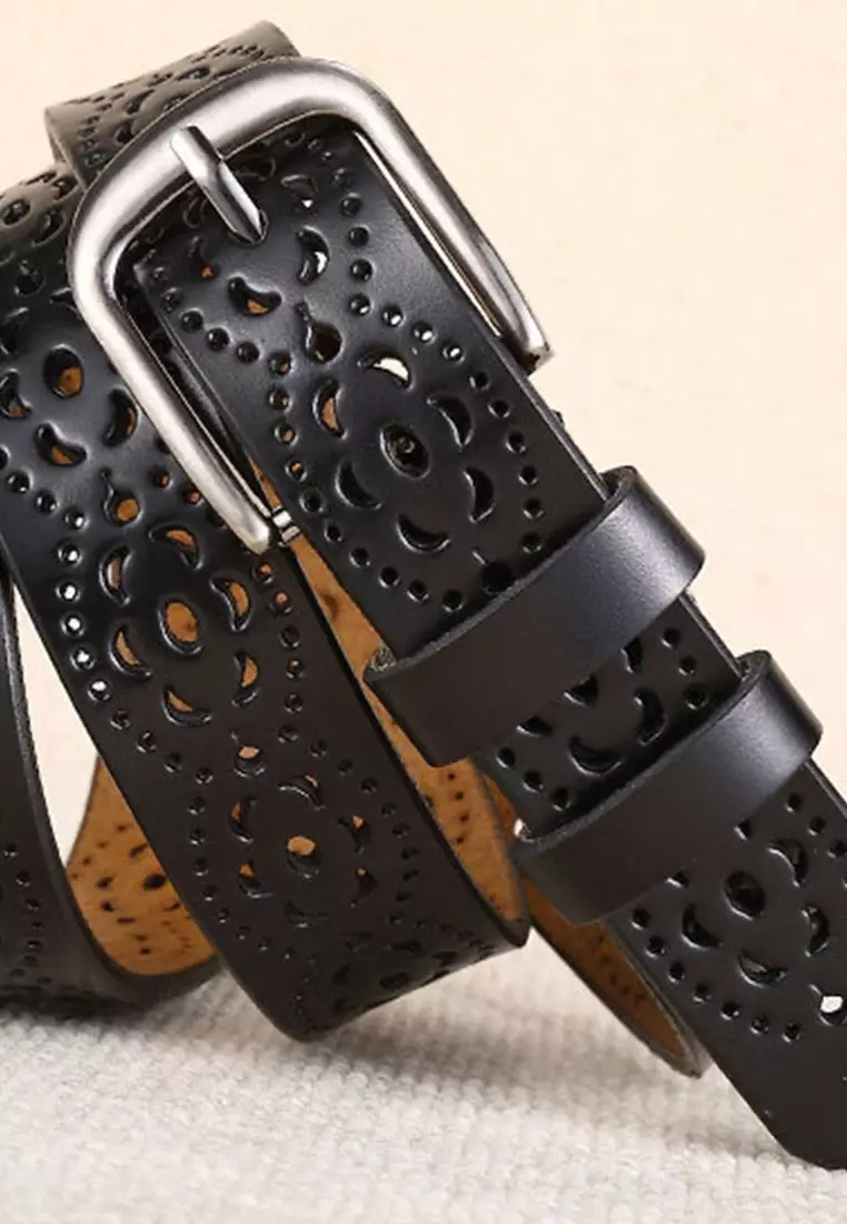 Twenty Eight Shoes Hollow Out Metal Buckle Leather Belt JW CY-040