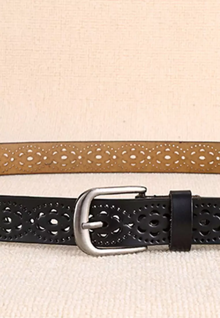 Twenty Eight Shoes Hollow Out Metal Buckle Leather Belt JW CY-040