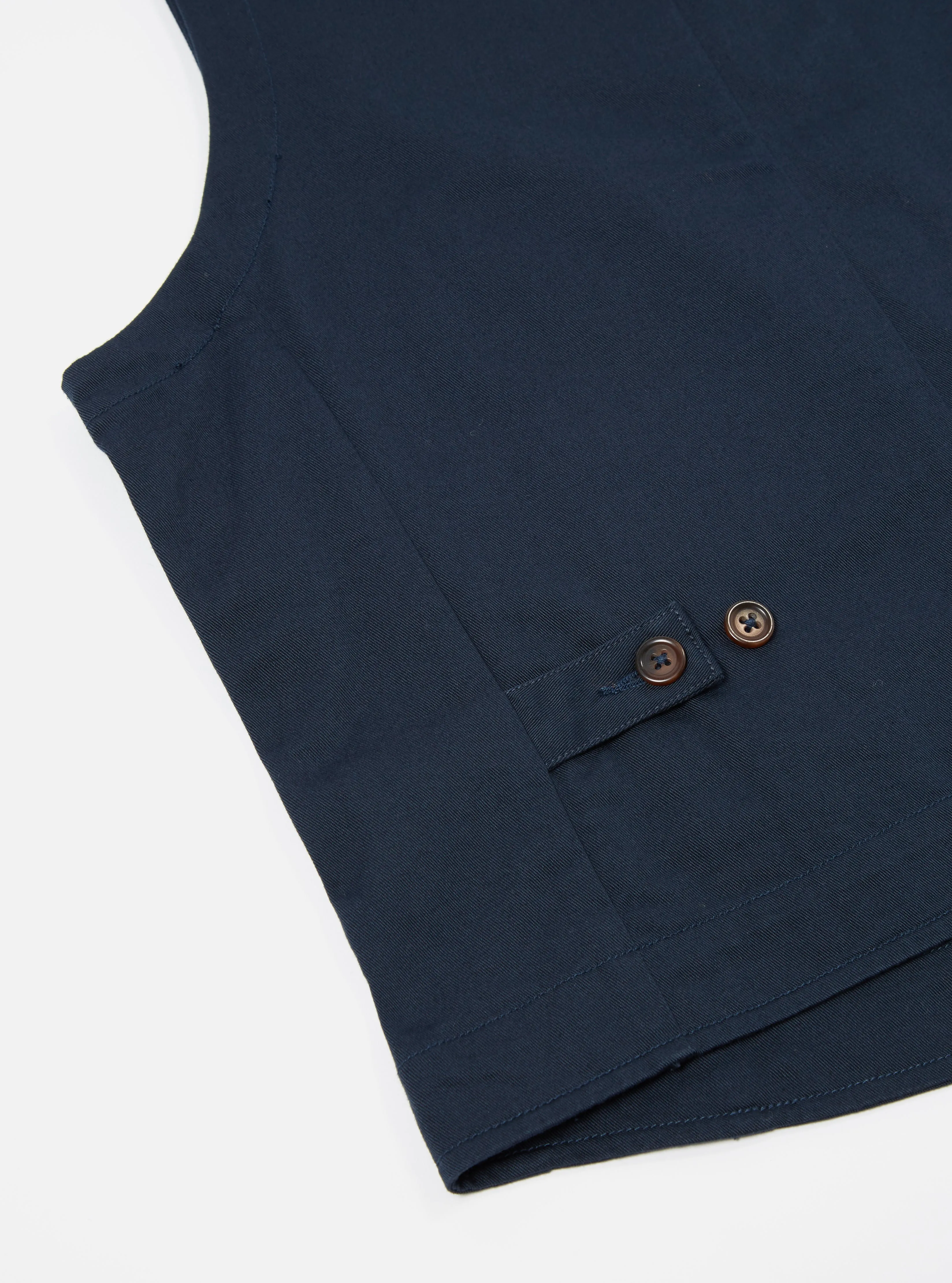 Universal Works Field Waistcoat in Navy Twill