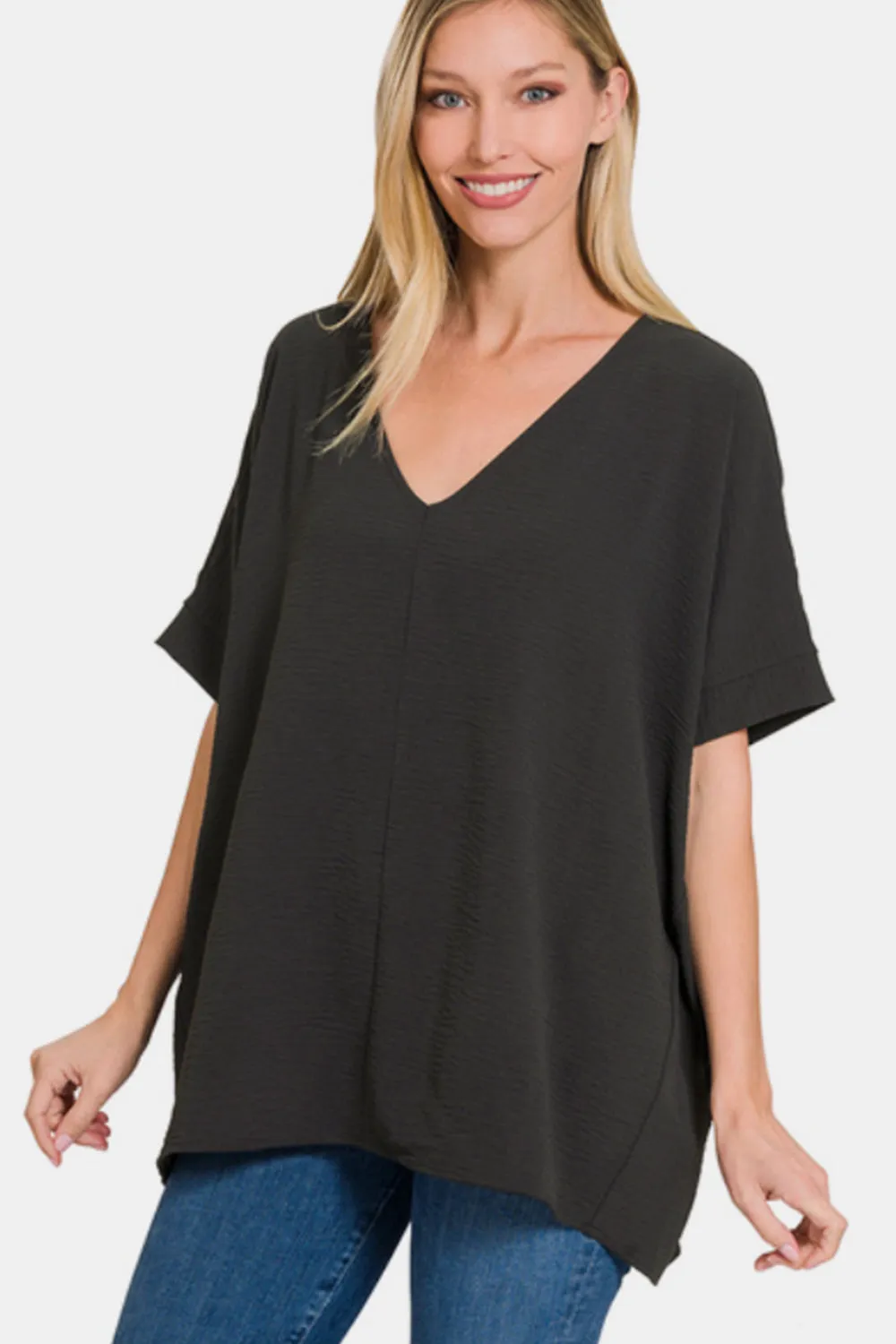 V-Neck Short Sleeve Top