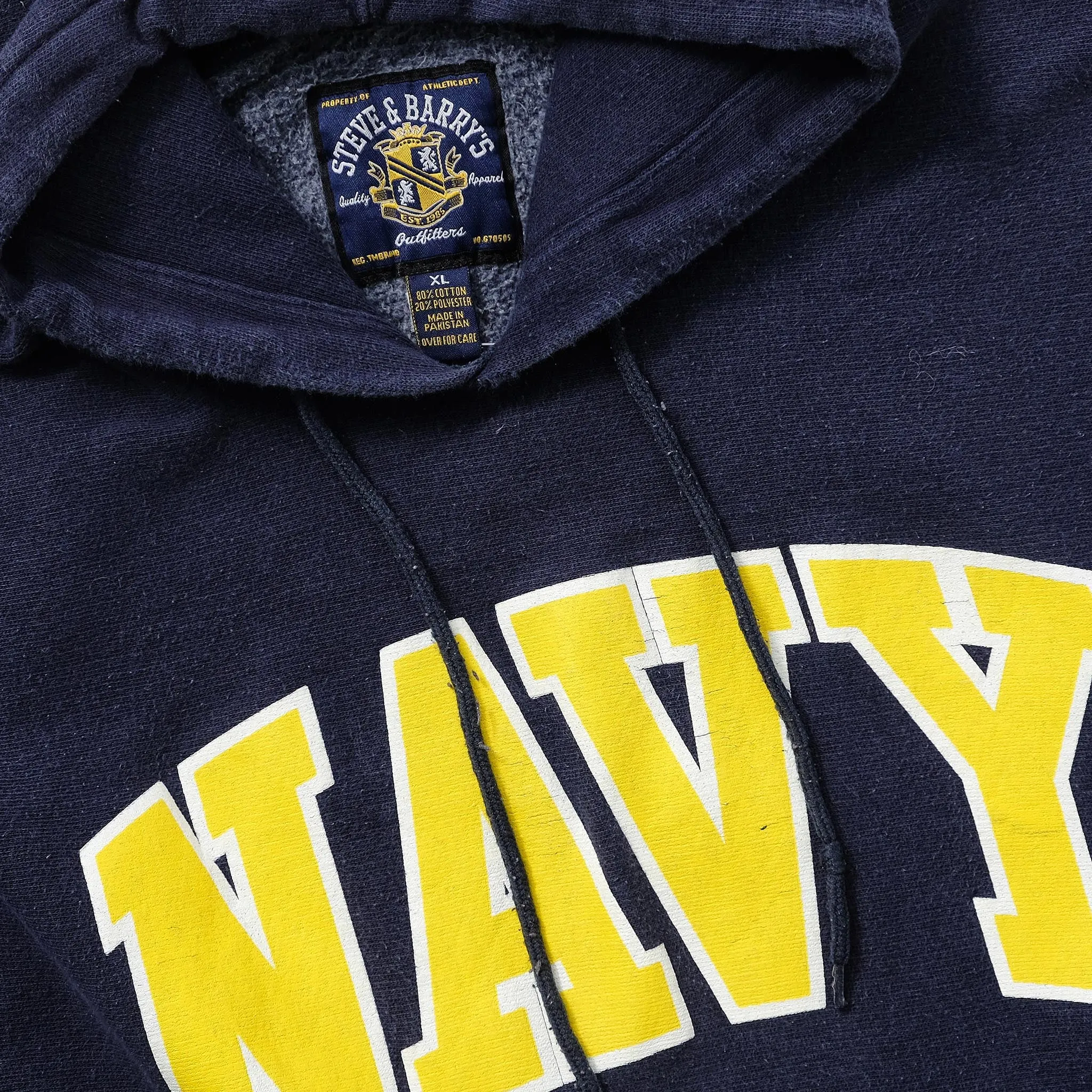 Vintage Navy Hoody XLarge