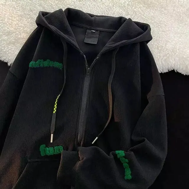 Vintage Zip Up Hoodie Y2K