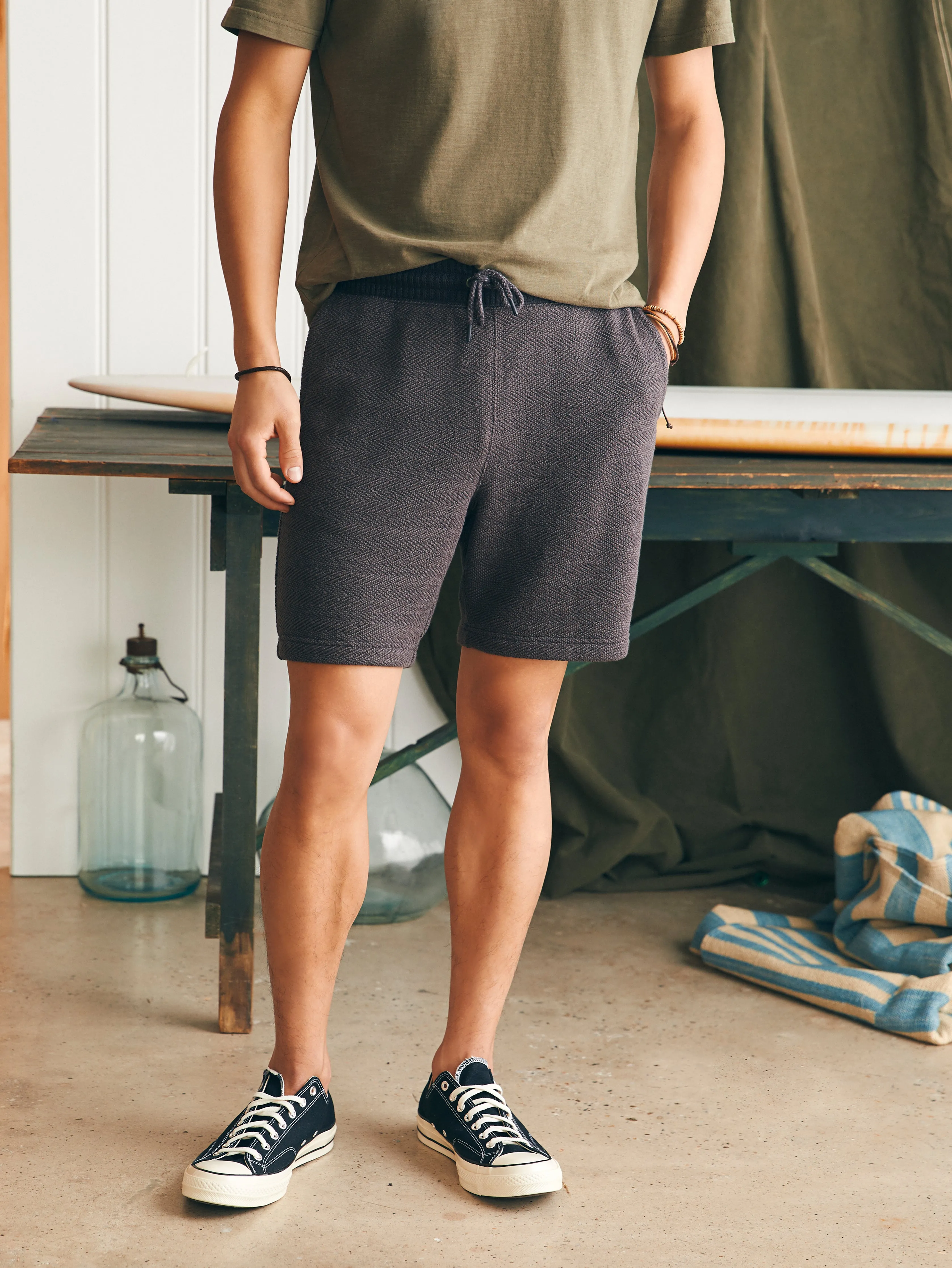 Whitewater Sweatshort - Washed Black