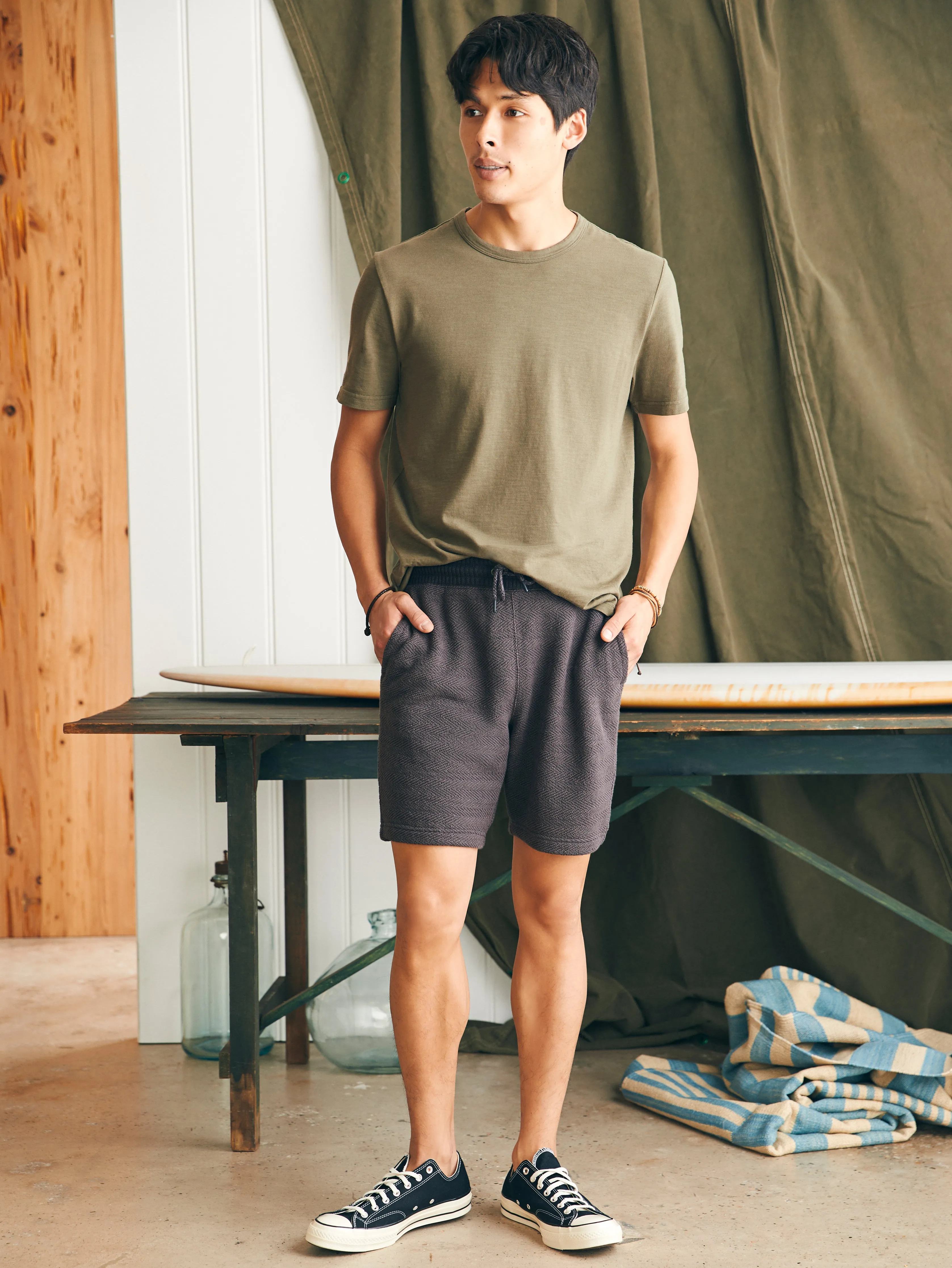 Whitewater Sweatshort - Washed Black