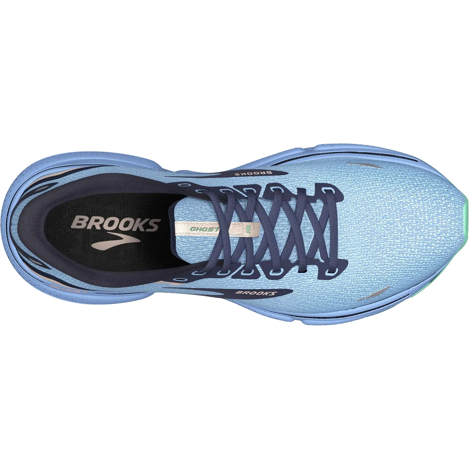 Women's Brooks Ghost 15 Vista Blue/Peacoat/Linen Mesh