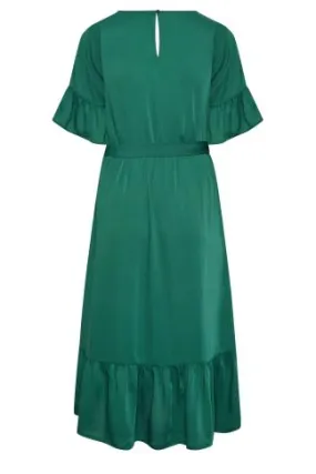 YOURS LONDON Curve Green Smock Dress