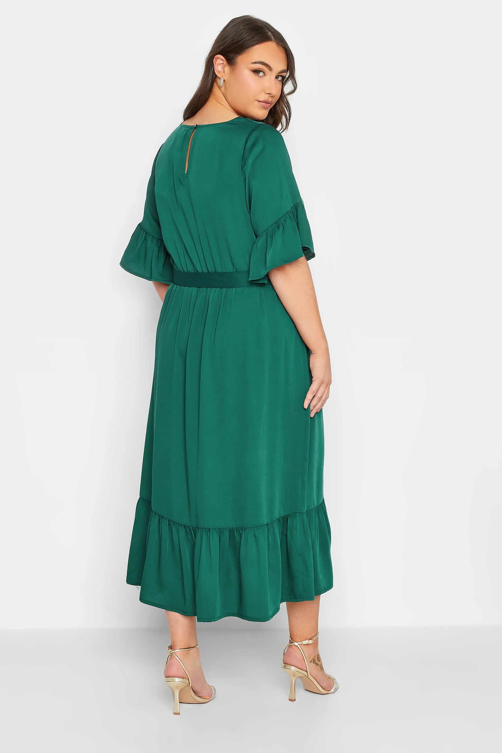 YOURS LONDON Curve Green Smock Dress