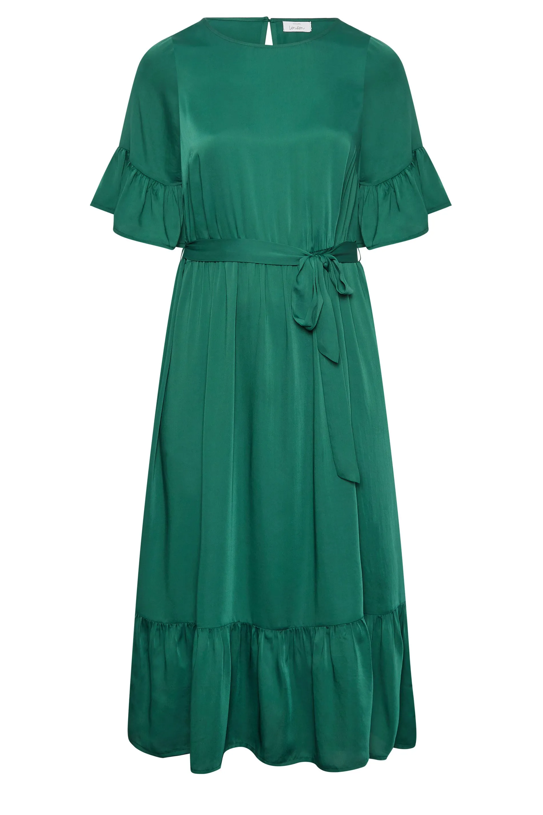 YOURS LONDON Curve Green Smock Dress